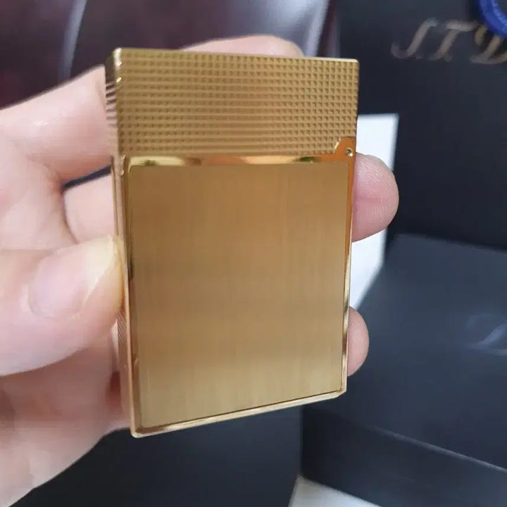 [BUNJANG] Dupont Lighter New Line 2 CA18602 Gold / [백화점판] 듀퐁라이터 뉴 라인2 ca18602 금장 쌍불 듀퐁 라이타