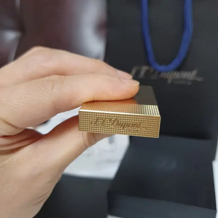 [BUNJANG] Dupont Lighter New Line 2 CA18602 Gold / [백화점판] 듀퐁라이터 뉴 라인2 ca18602 금장 쌍불 듀퐁 라이타