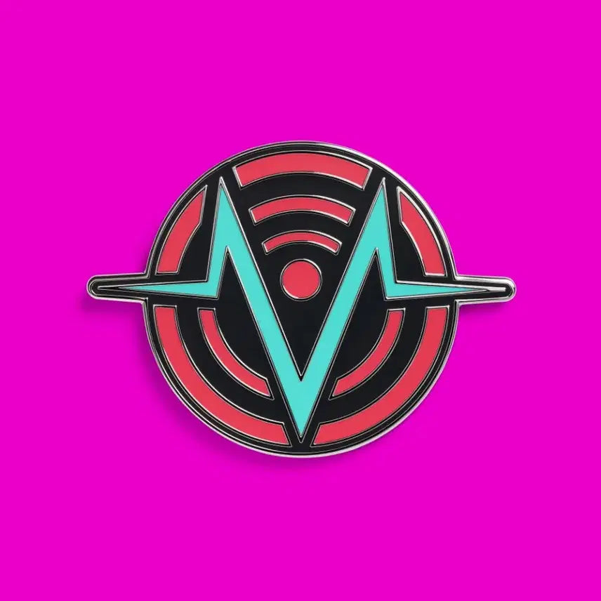 [BUNJANG] Hazbin Hotel Boktech Logo Pin Badge Official Goods / 해즈빈 호텔 복스테크 로고 핀뱃지 공식 굿즈