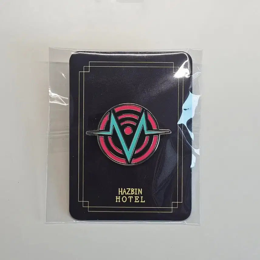 [BUNJANG] Hazbin Hotel Boktech Logo Pin Badge Official Goods / 해즈빈 호텔 복스테크 로고 핀뱃지 공식 굿즈