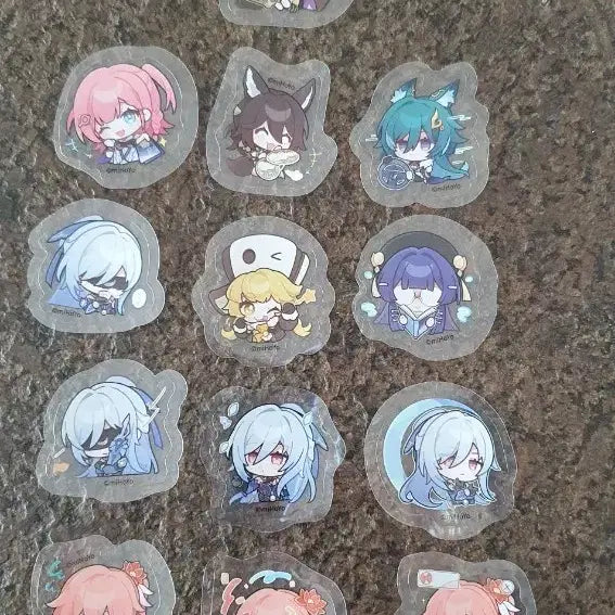 [BUNJANG] Hoyoland Genshin/Star Rail Character Stickers (13 Types) / 호요랜드 원신 스타레일 캐릭터 스티커 13종