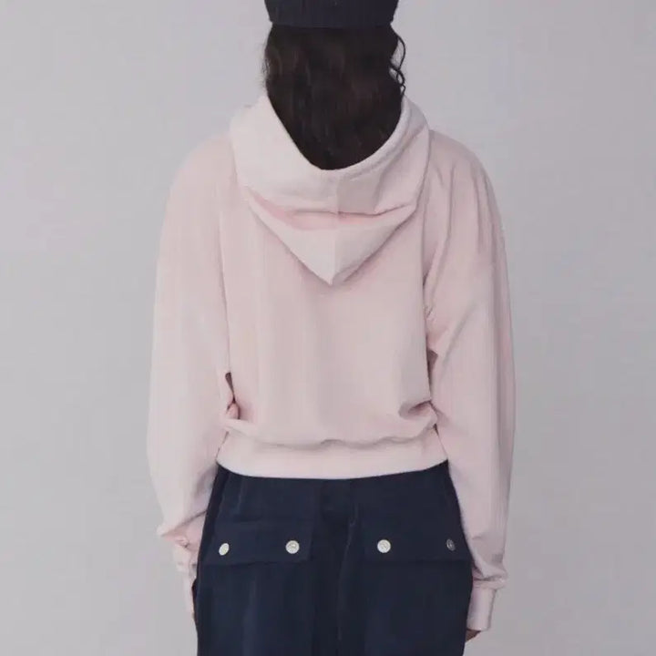 [BUNJANG] Rest &amp; Recreation Pink Velvet Hoodie / 레스트앤레크레이션 핑크 벨벳 후드티