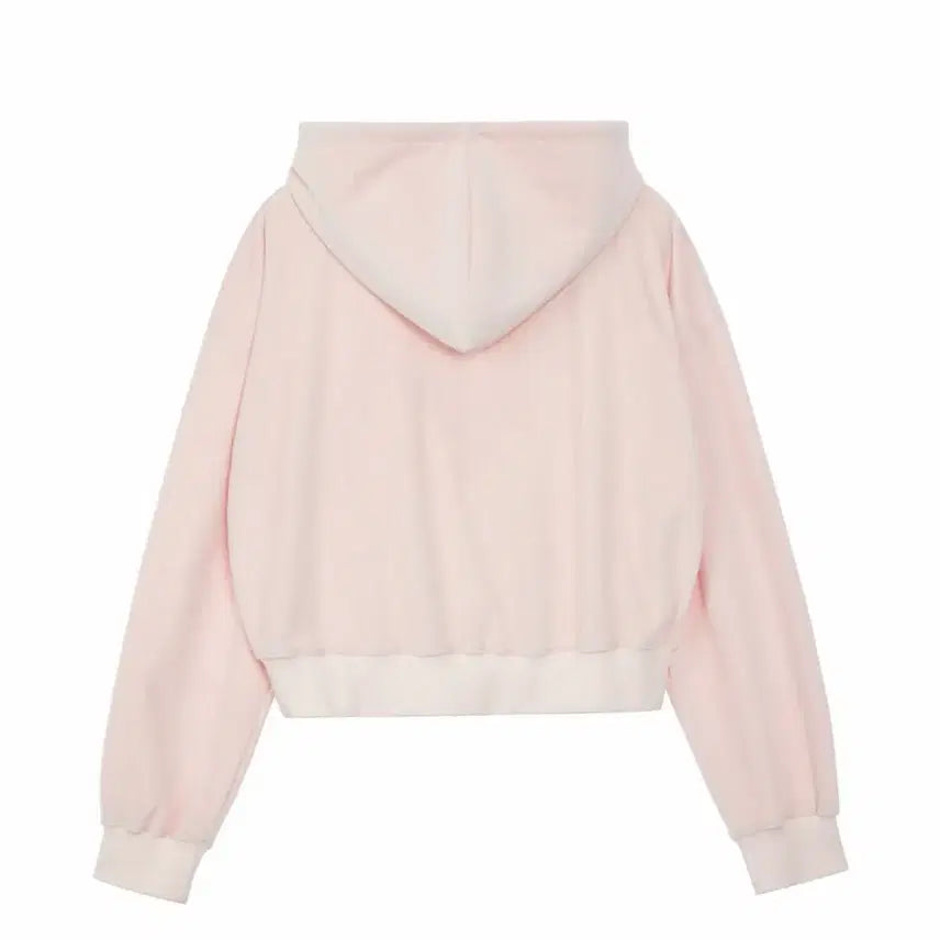 [BUNJANG] Rest &amp; Recreation Pink Velvet Hoodie / 레스트앤레크레이션 핑크 벨벳 후드티