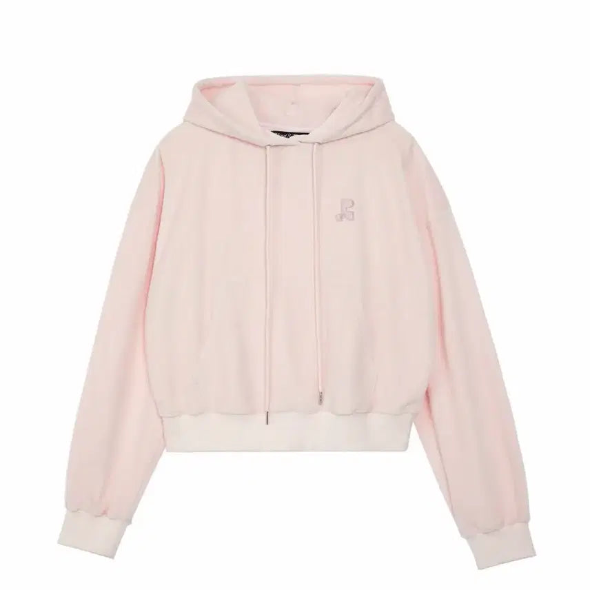 [BUNJANG] Rest &amp; Recreation Pink Velvet Hoodie / 레스트앤레크레이션 핑크 벨벳 후드티