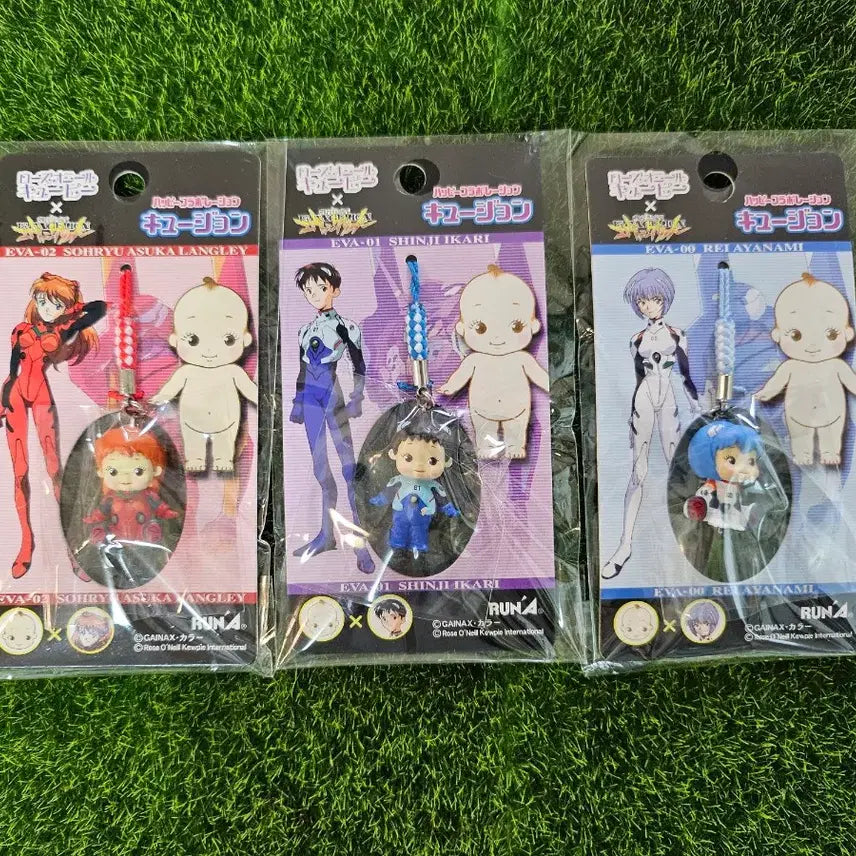 [BUNJANG] Evangelion Rose O'Neill Kewpie Strap Bundle Set / 에반게리온  로즈오닐 큐피스트랩 세트 일괄판매