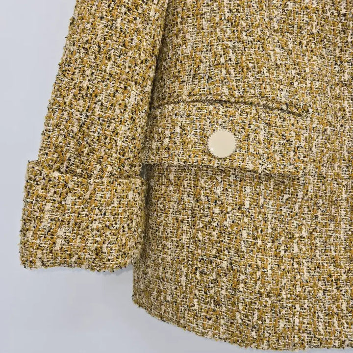 [BUNJANG] Daniel Hechter Tweed Golden Jacket / Daniel Hechter 트위드 골든 자켓