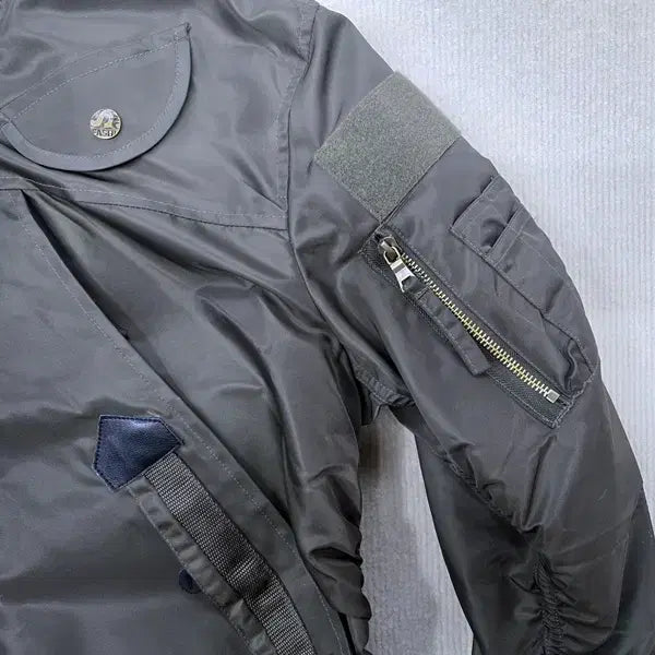 [BUNJANG] Base Nylon Bomber Jacket / 베이스 항공점퍼