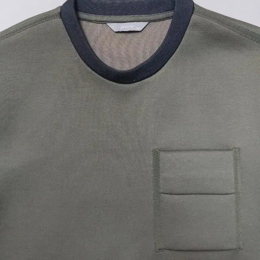 [BUNJANG] Ziozia Khaki Neo-Branded Sweatshirt / [100] 지오지아 카키 네오브랜 맨투맨 스웨트셔츠