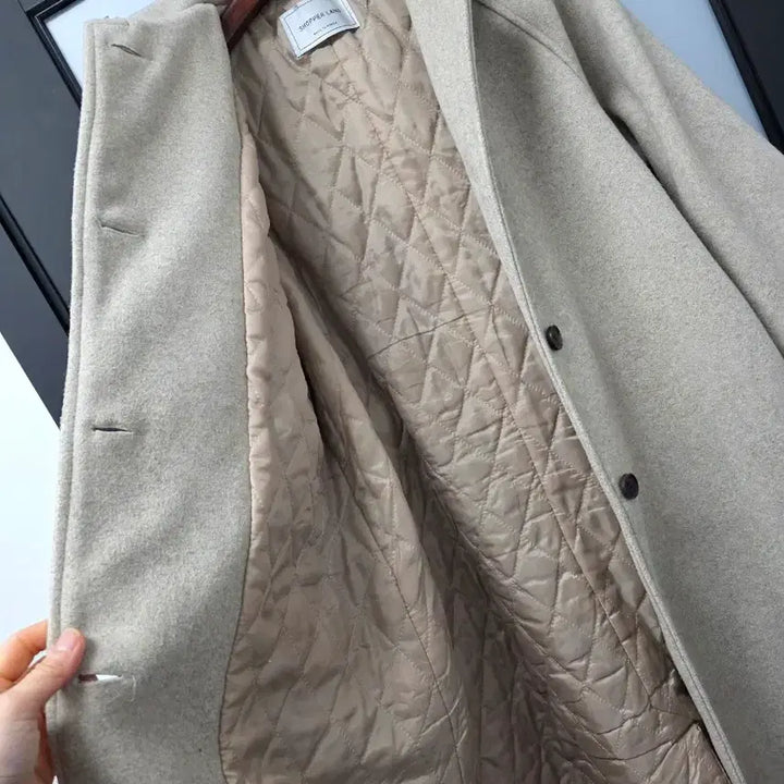 [BUNJANG] Shopperland Premium Wool Coat / 쇼퍼랜드 누빔  프리미엄 울코트