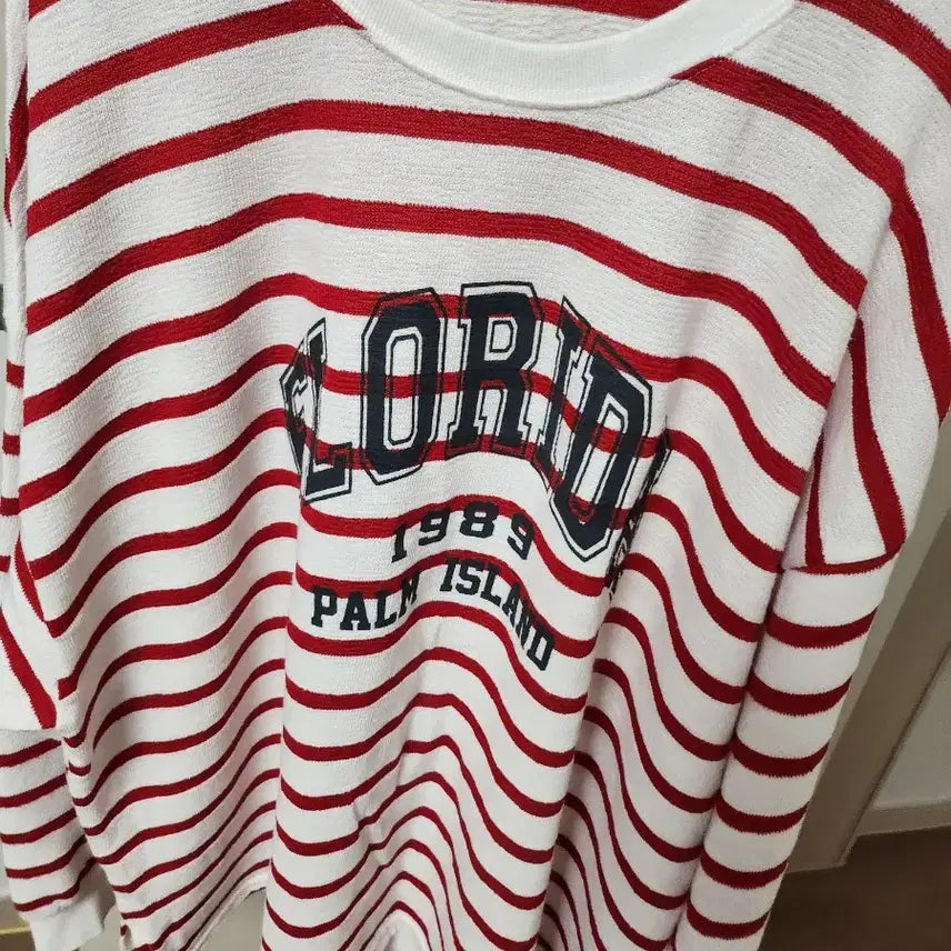 [BUNJANG] Striped Women's Sweatshirt / 여성 단가라 맨투맨