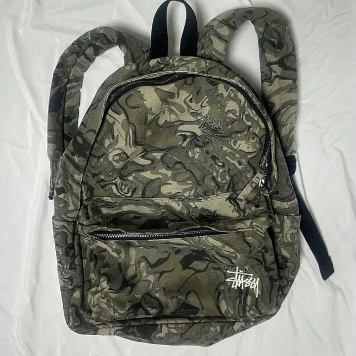 [BUNJANG] Stussy Canvas Backpack Veil Camo / 스투시 캔버스 백팩 베일 카모