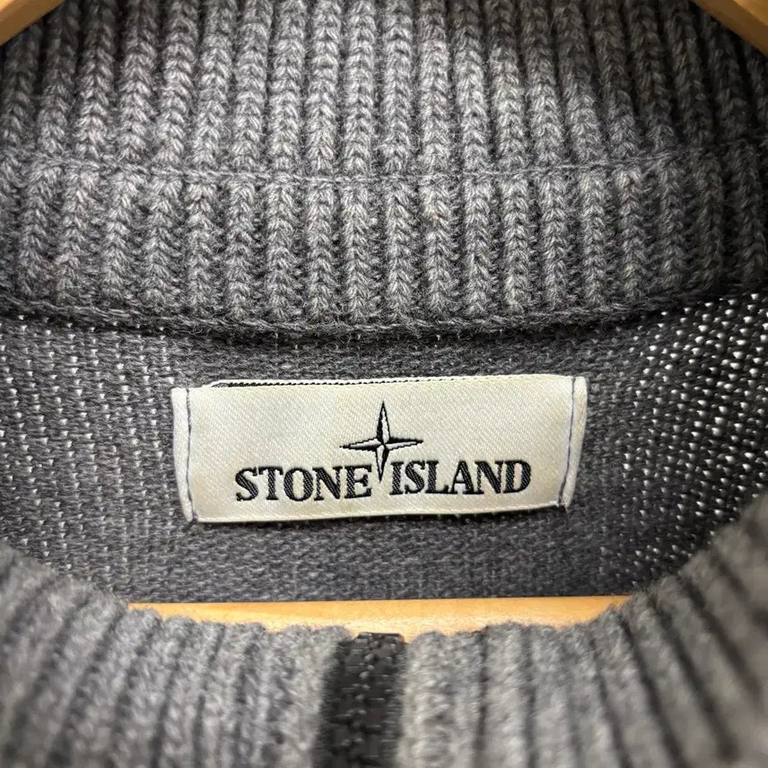 [BUNJANG] Stone Island Half-Zip Knit Sweater / [L]스톤아일랜드 반집업 니트