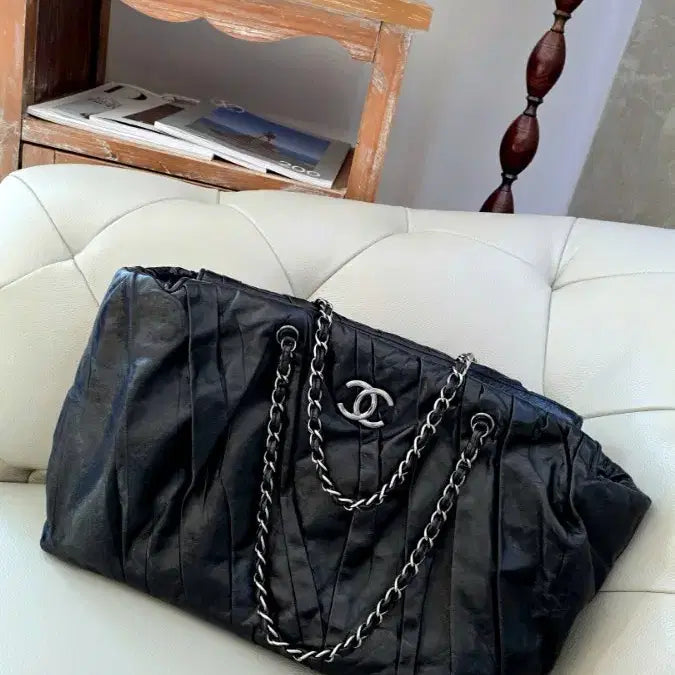 [BUNJANG] Chanel Pleats Shopper Bag Maxi / 샤넬 플리츠 쇼퍼백 맥시