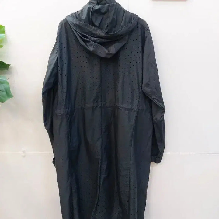 [SOLD OUT] 아이더 블랙 펀칭 롱 바람막이 후드 자켓 66~77