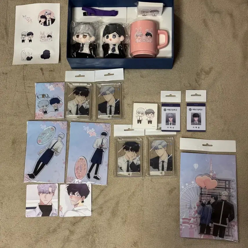 [BUNJANG] Winter Cherry Blossoms Collection Doll Bundle Set / 밤우작가님 겨울지나벚꽃 펀딩인형 외 투니크 굿즈 일괄