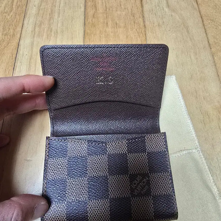 [BUNJANG] Louis Vuitton Damier Ebene Envelope Card Case / [정품-미사용] 루이비통 다미에 엔벨로프 명함&amp;카드지갑
