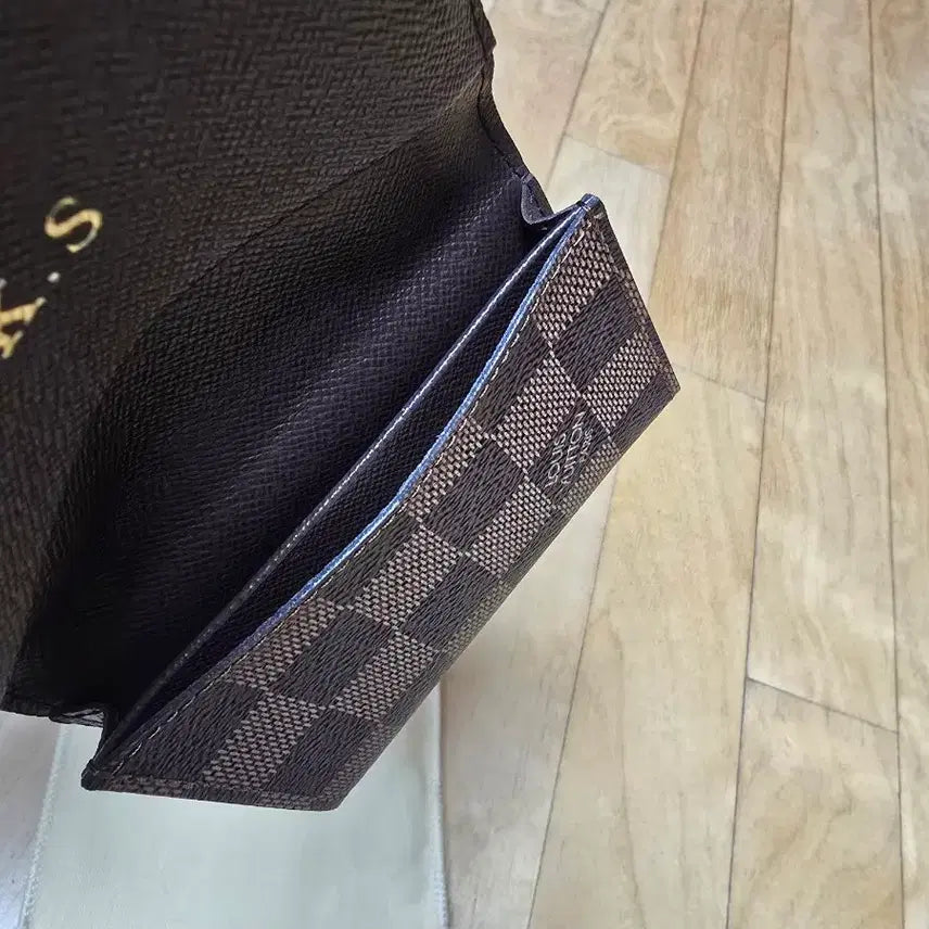[BUNJANG] Louis Vuitton Damier Ebene Envelope Card Case / [정품-미사용] 루이비통 다미에 엔벨로프 명함&amp;카드지갑