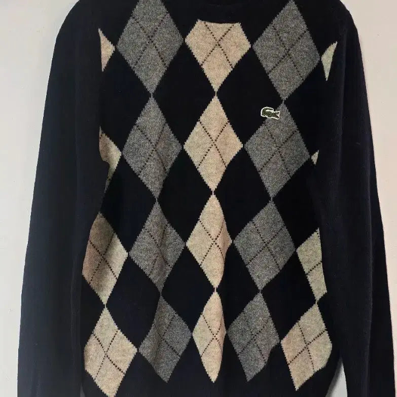 [BUNJANG] Lacoste Women's Argyle Knit Sweater / 라코스테 여성 아가일니트(66)