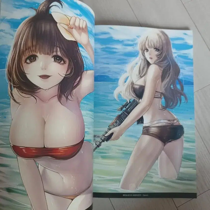 [BUNJANG] Female Character Illustration Collection + Mouse Pad / 여캐 일러스트모음집+마우스패드