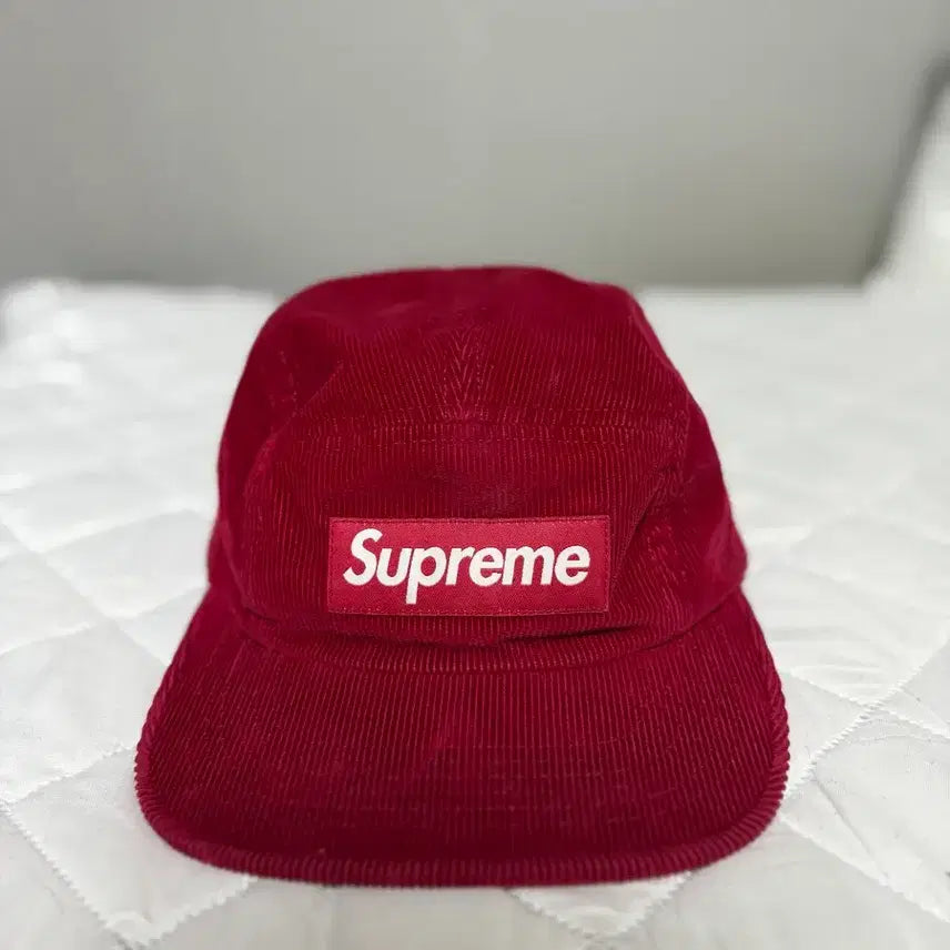 [BUNJANG] Supreme Corduroy Camp Cap Burgundy / 슈프림 코듀로이 캠프캡 버건디