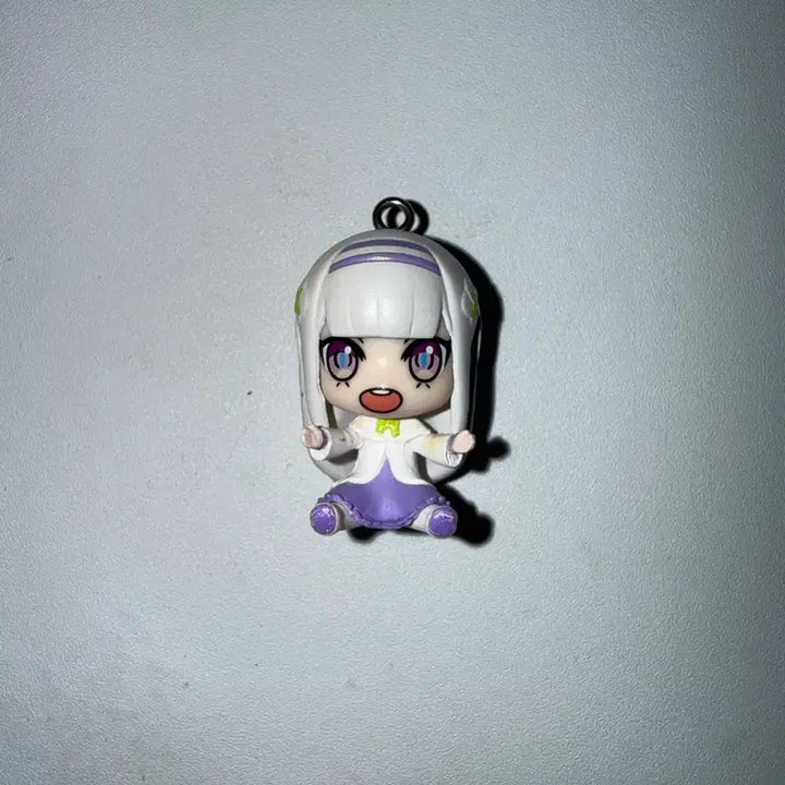 [BUNJANG] Re:Zero Emilia Figure Keychain Mascot / 리제로 에밀리아 피규어 키링 마스코트