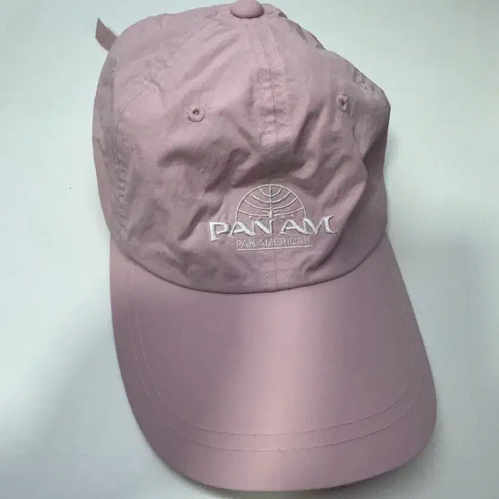 [BUNJANG] PAN AM Woven Wide Cap Pink / 팬암(PAN AM) 우븐와이드 캡 핑크
