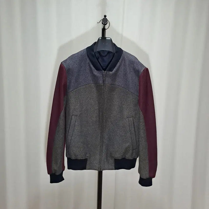 [BUNJANG] KENZO Tiger Embroidered Wool Blend Bomber Jacket L / (택포) KENZO 겐조 타이거 자수 울혼용 블루종 자켓 L B500