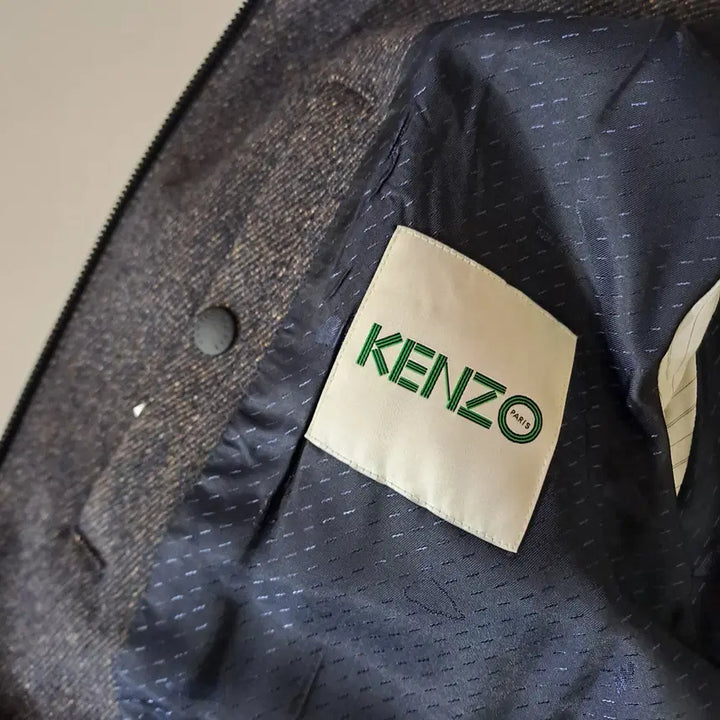 [BUNJANG] KENZO Tiger Embroidered Wool Blend Bomber Jacket L / (택포) KENZO 겐조 타이거 자수 울혼용 블루종 자켓 L B500