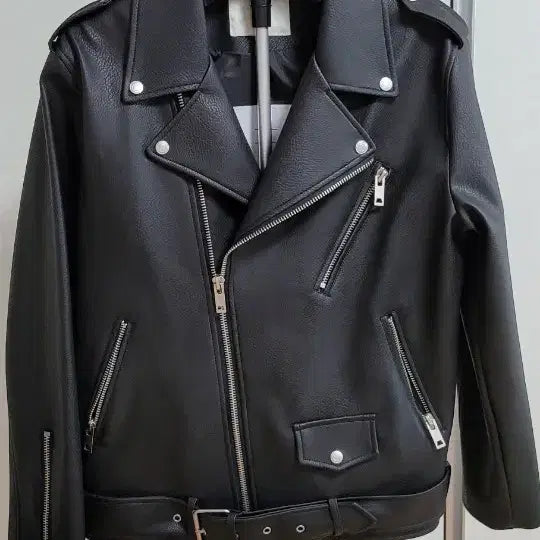 [BUNJANG] Leather Rider Jacket / 가죽  라이더 자켓