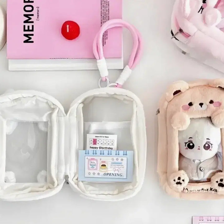 [BUNJANG] 15cm 10cm Pouch Doll Case Sealed / 누이 파우치 인형 투명 털 케이스 보관함 미개봉 15cm 10cm