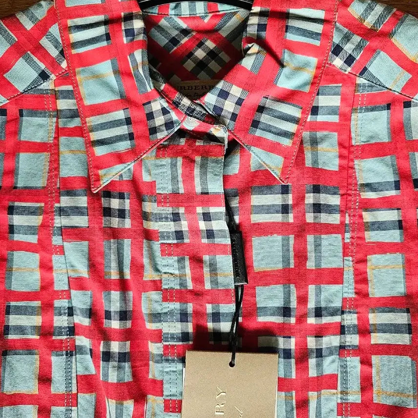 [BUNJANG] Burberry Check Cotton Shirt Dress / (새상품) 버버리 체크 코튼 셔츠원피스