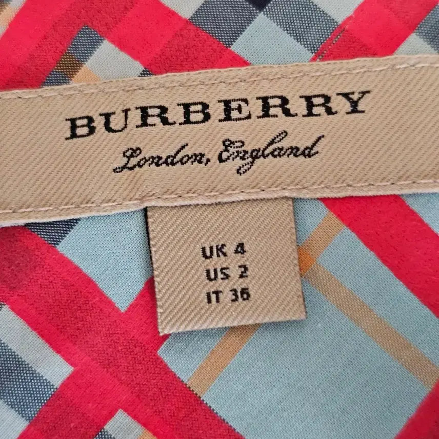 [BUNJANG] Burberry Check Cotton Shirt Dress / (새상품) 버버리 체크 코튼 셔츠원피스