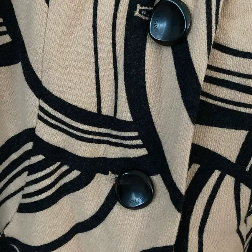 [BUNJANG] Izzatbaba Patterned A-Line Jacket / 아이잗바바 패턴 A라인 모 자켓