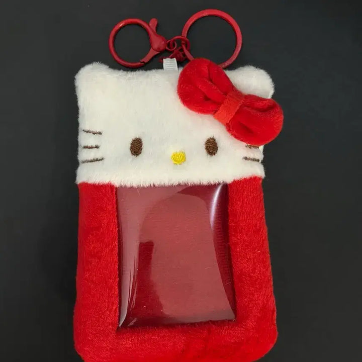 [BUNJANG] Kitty Photocard Holder Toploader / 키티 보아털 포카홀더 카드홀더 키티탑로더