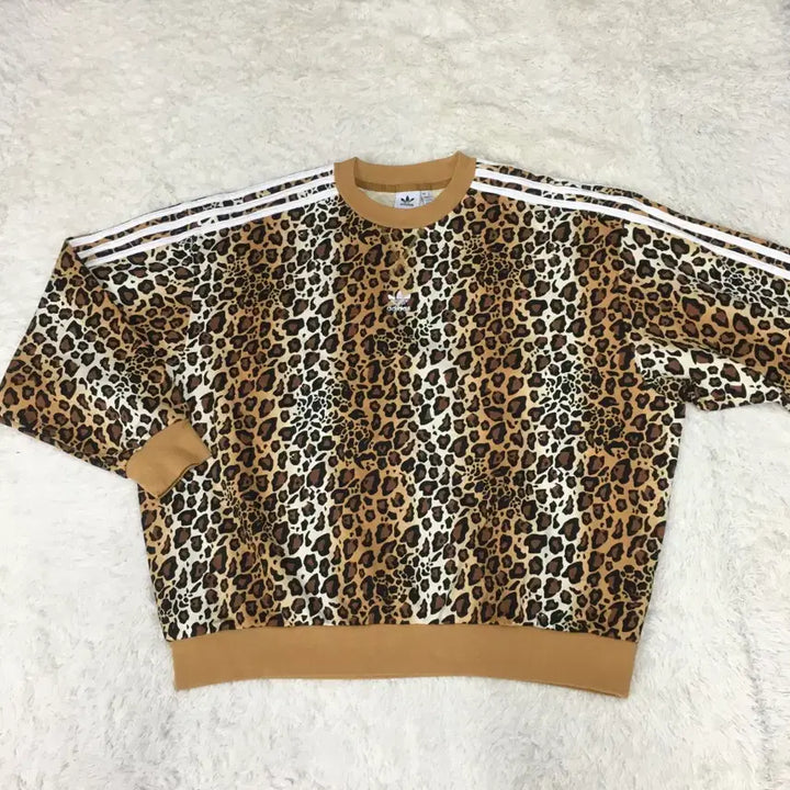 [BUNJANG] Adidas Leopard Sweatshirt XS / 아디다스 여성 레오파드 맨투맨 만원샵 BB23