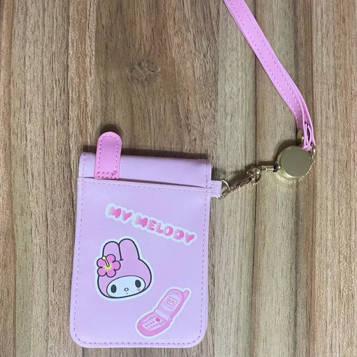 [BUNJANG] Sanrio My Melody Kogal Reversible Pass Card Holder / 산리오 코갸루 릴패스 카드 지갑 핸드폰 포카 홀더 마이멜로디 교통카드