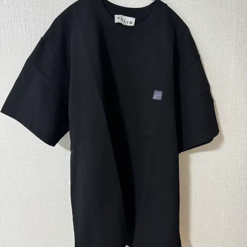 [BUNJANG] Solid Homme Gradient Back Logo T-shirt (Black) 48 / 솔리드옴므 23ss 그라디언트 백로고 반팔 티셔츠 48사이즈