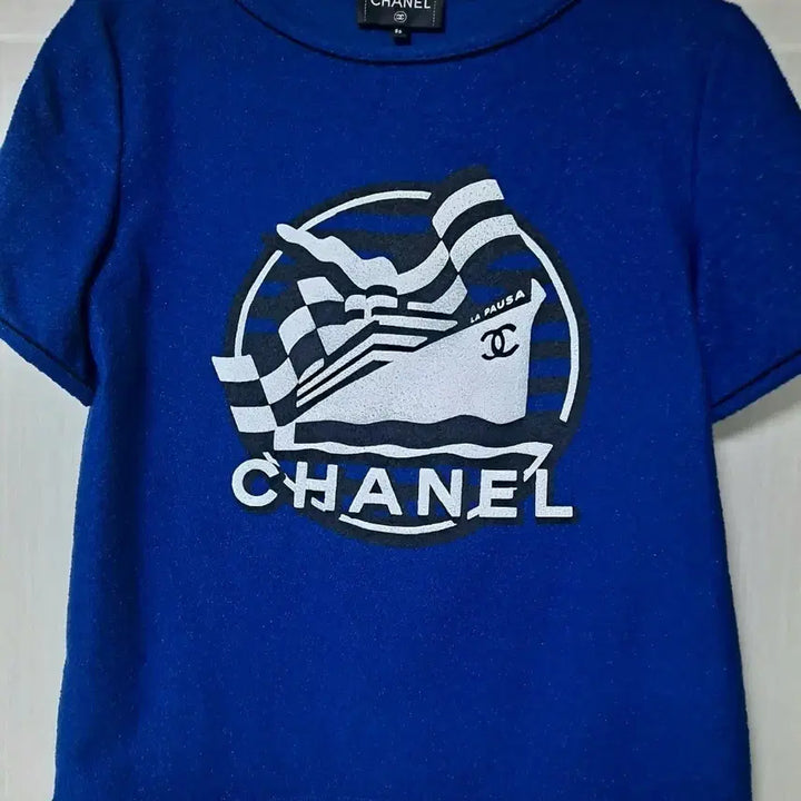 [BUNJANG] Chanel La Pausa T-shirt / 샤넬 La Pausa 반팔 티셔츠 블루ㅡ정품