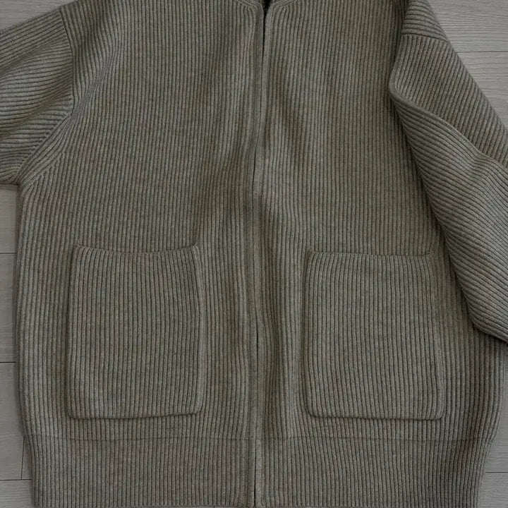 [BUNJANG] Knit Zip-up Jacket / 니트집업