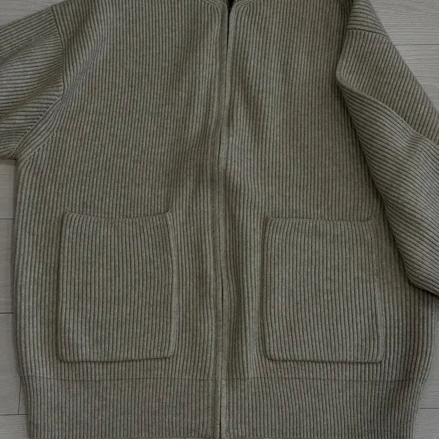 [BUNJANG] Knit Zip-up Jacket / 니트집업