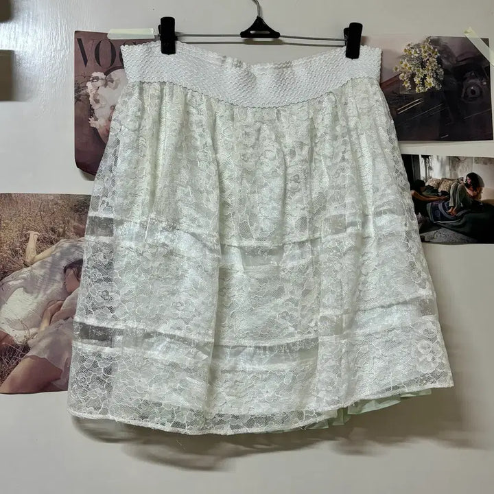 [BUNJANG] Vintage White Fairy Skirt / 빈티지 화이트 페어리 스커트