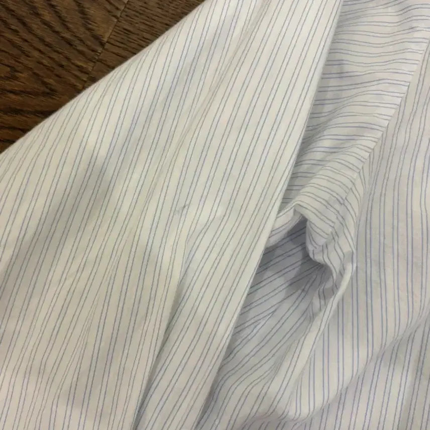 [BUNJANG] Stripe Crop Shirt / 스트라이프 크롭 셔츠