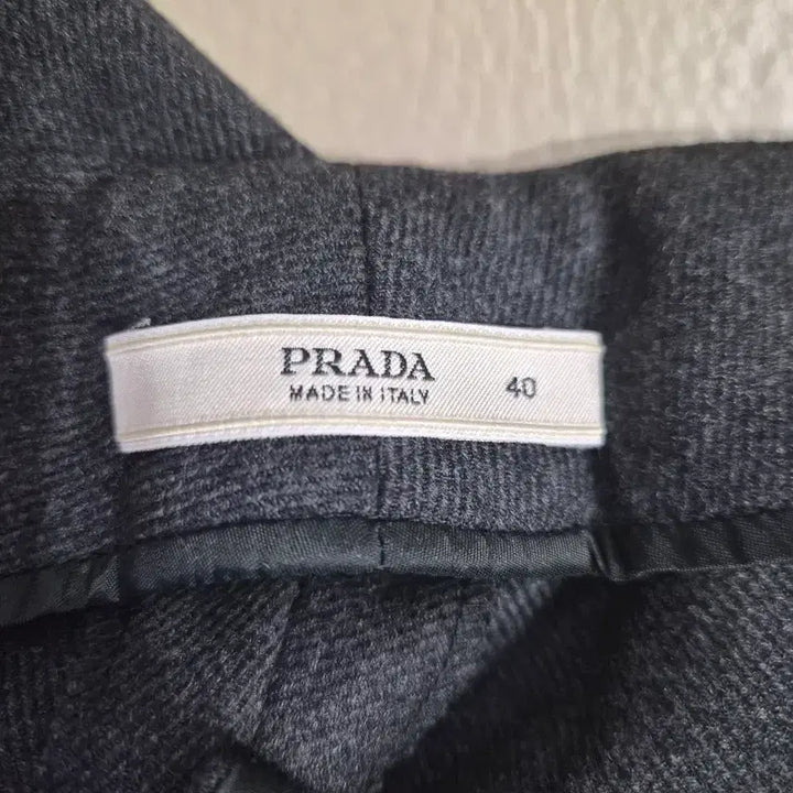 [BUNJANG] Prada Women's Wide Slacks Belted Trousers / PRADA 프라다 정품 여성 벨트 와이드 슬랙스