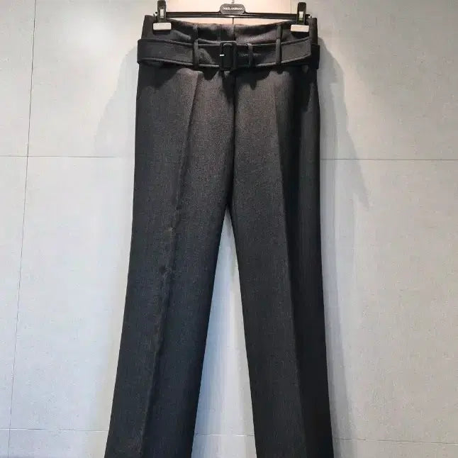 [BUNJANG] Prada Women's Wide Slacks Belted Trousers / PRADA 프라다 정품 여성 벨트 와이드 슬랙스