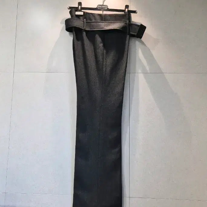 [BUNJANG] Prada Women's Wide Slacks Belted Trousers / PRADA 프라다 정품 여성 벨트 와이드 슬랙스