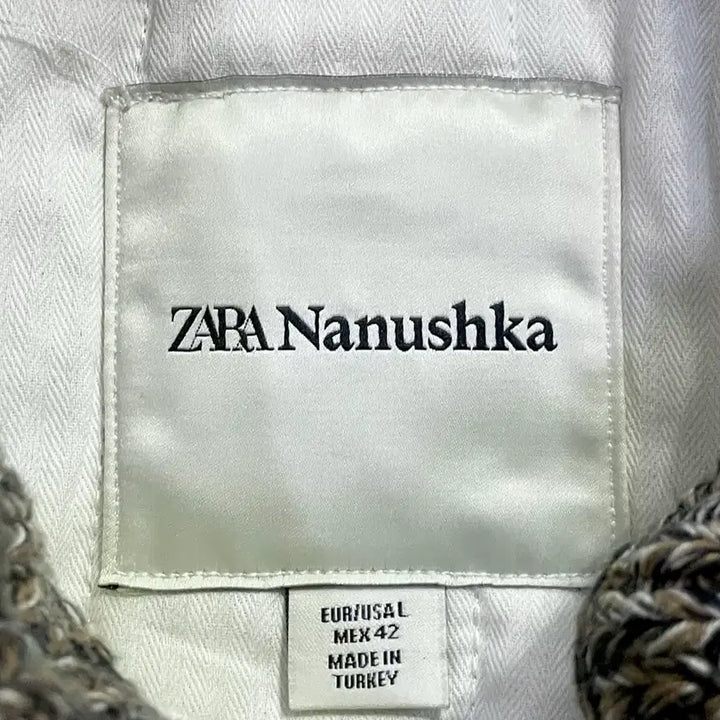 [BUNJANG] Zara Nanushka Denim Jacket Dot Collar Blue (L) / [L] 자라 x 나누시카 데님 자켓 닷 칼라 블루 Nanushka