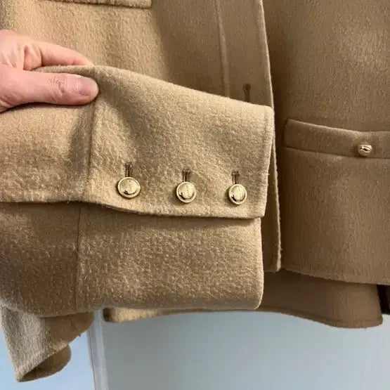 [BUNJANG] SYSTEM Cashmere Blend Cropped Jacket Gray / 시스템 캐시미어 블렌드 크롭 재킷 그레이 한섬