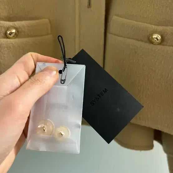 [BUNJANG] SYSTEM Cashmere Blend Cropped Jacket Gray / 시스템 캐시미어 블렌드 크롭 재킷 그레이 한섬