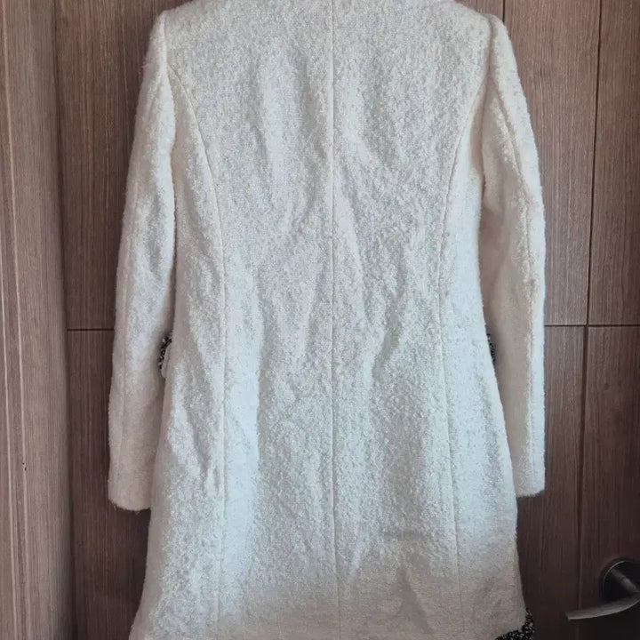 [BUNJANG] Ivory Tweed Double Coat / 아이보리 트위드 자켓 트위드 더블 코트