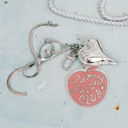 [BUNJANG] Hanroro Grapefruit Apricot Club Keyring / 한로로 굿즈 자몽살구클럽 키링